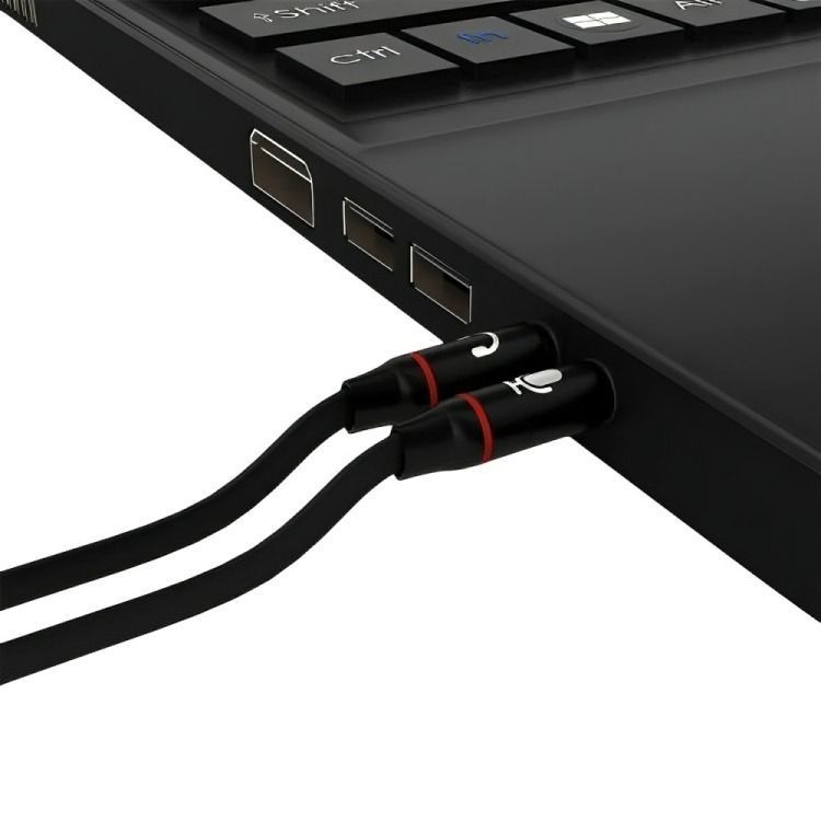 Cable Adaptador 3.5mm Para Audifonos Con Micrófono-1