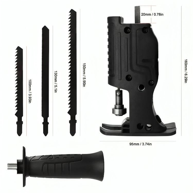 Adaptador Taladro Sierra Sable Reciproca Convertidor Cambio-3