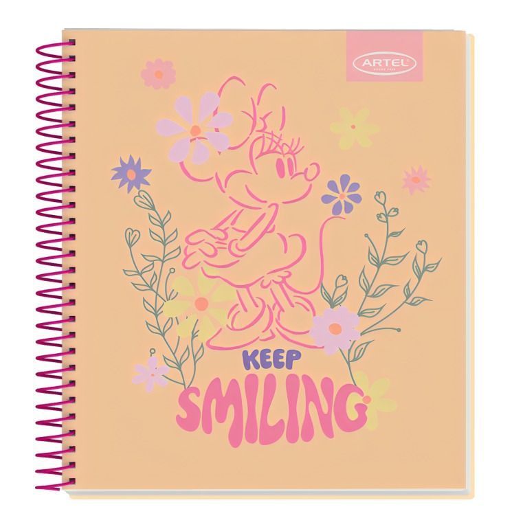 PACK 8PCS CUADERNOS 120HJ MINNIE ARTEL 2962-1