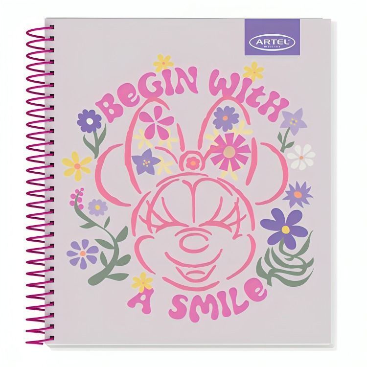 PACK 8PCS CUADERNOS 120HJ MINNIE ARTEL 2962-2