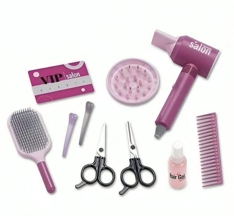 Set De Peluqueria Juego De Simulacion Para Niñas Juguetes-0