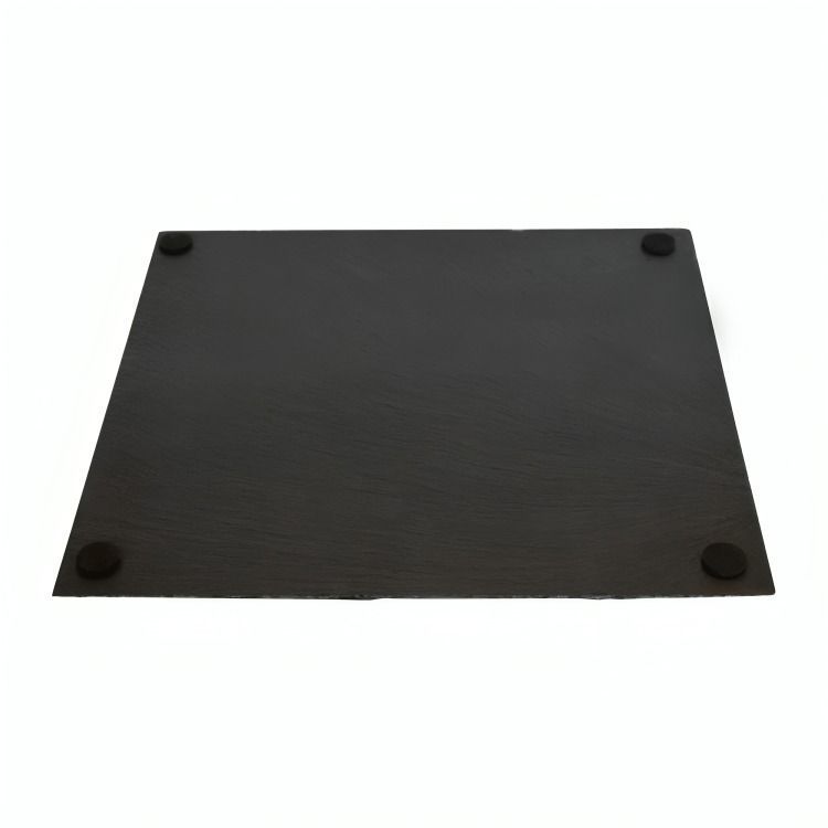PLATO CUADRADO PIEDRA PIZARRA 25 CM WAYU-0