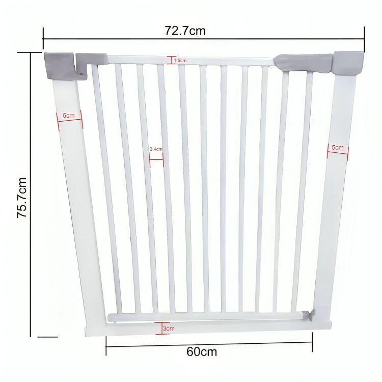 Reja Seguridad Escalera Puerta Ajustable Para Bebe Mascotas-2