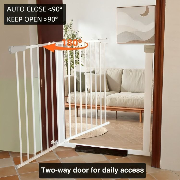 Reja Seguridad Escalera Puerta Ajustable Para Bebe Mascotas-3