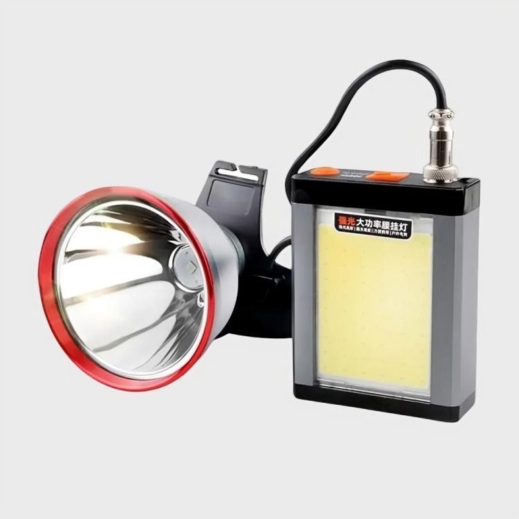 Foco Caza Led Lampara Minera Recargable Largo Alcance-1