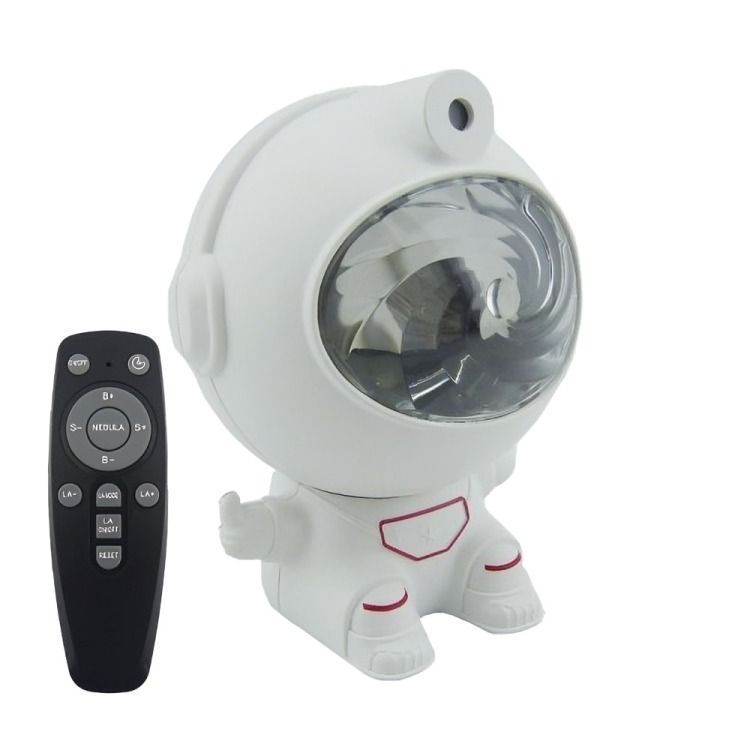 LAMPARA PROYECTOR MINI ASTRONAUTA DE LED RGB CON CONTROL REMOTO-0