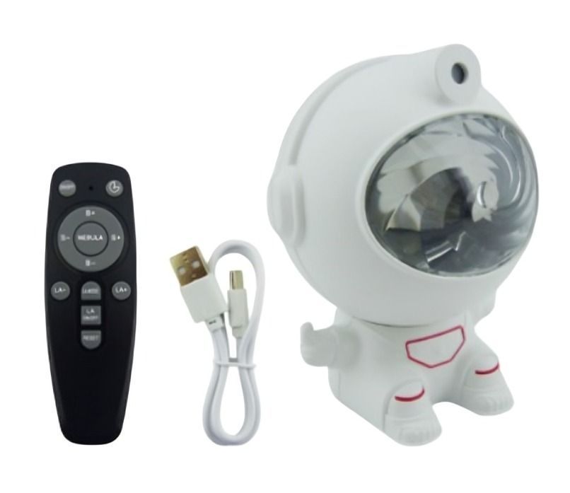 LAMPARA PROYECTOR MINI ASTRONAUTA DE LED RGB CON CONTROL REMOTO-1