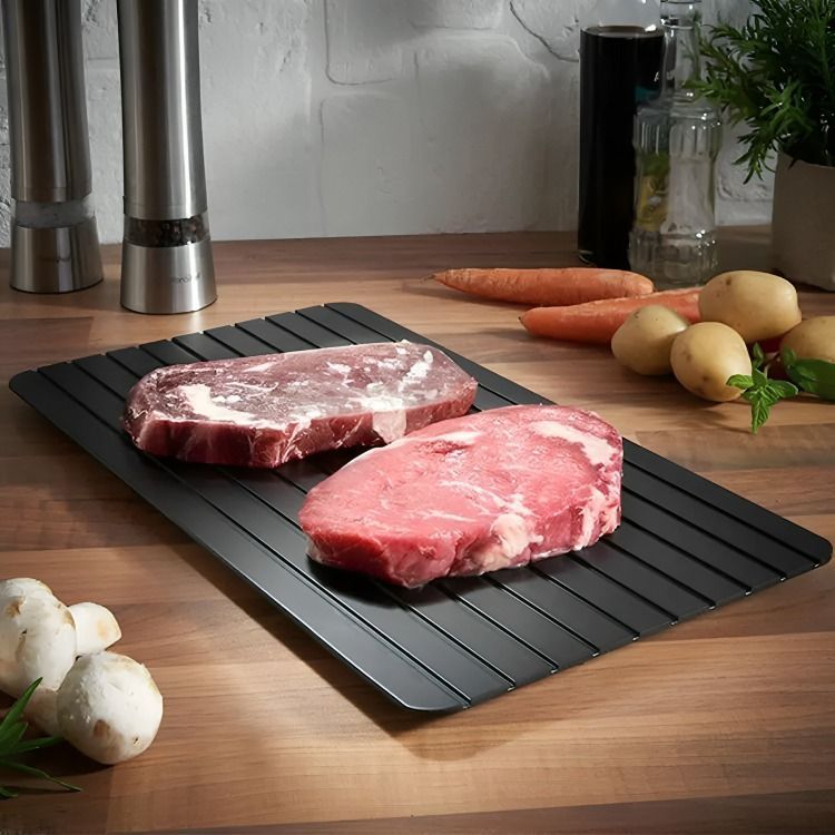 Bandeja Tabla De Aluminio Descongeladora Rápida Carne-2
