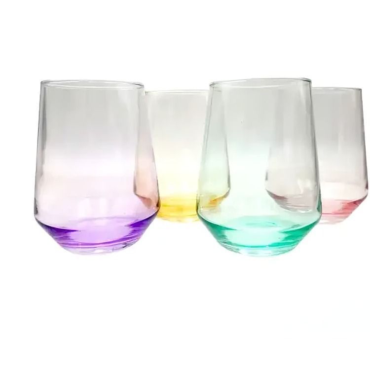 SET 4 VASOS COLOR GLASSO-0