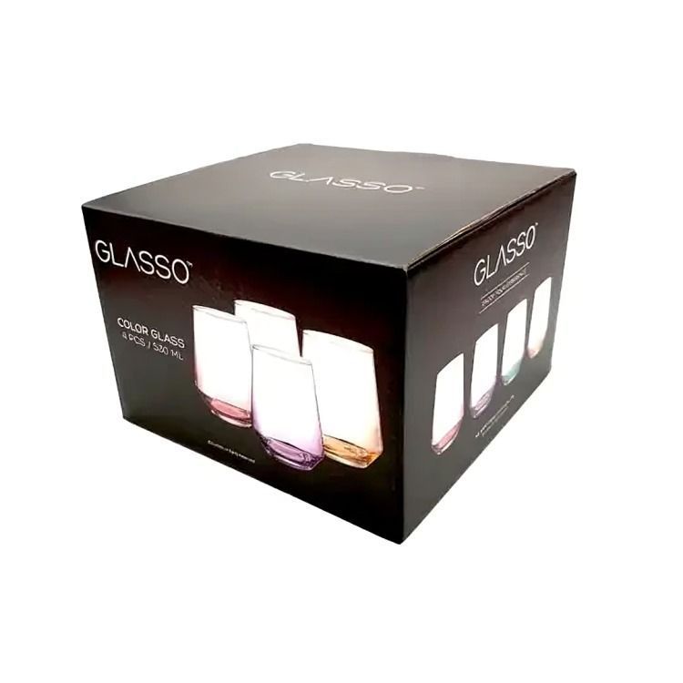 SET 4 VASOS COLOR GLASSO-1