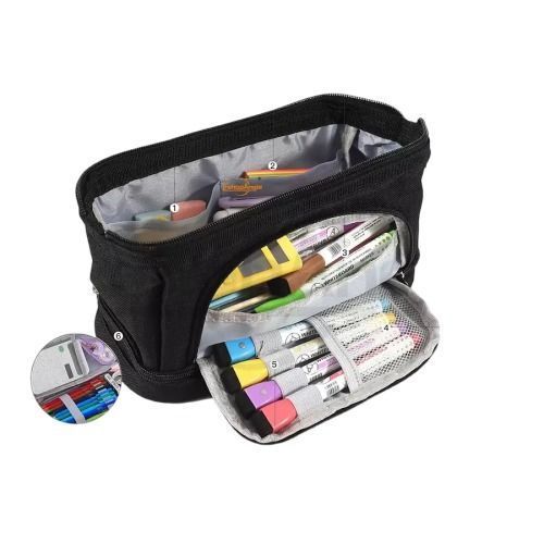 Estuche Para Lápices Gran Capacidad Doble Capa Organizador-1