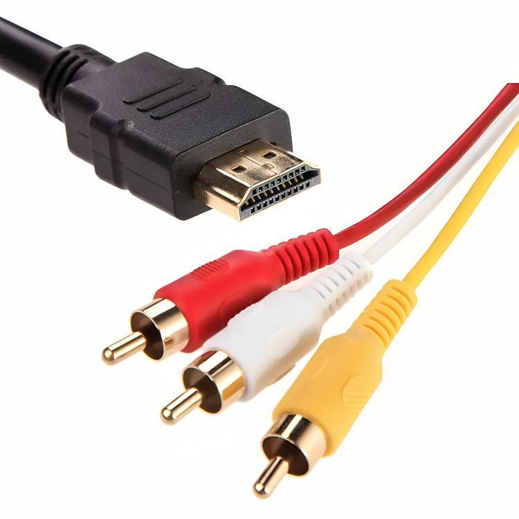 Cable Hdmi A 3 Rca Digital Audio Video Macho 1.5 Mts-1