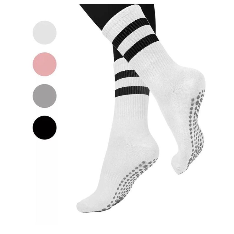 Calcetines Antideslizantes Yoga Pilates Aptitud Set 2 Pares-2