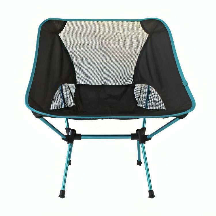 Silla plegable de camping azul-0