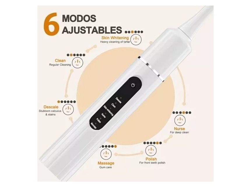 Kit Cepillo Limpiador Dental Eléctrico Ultrasónico Removedor-1