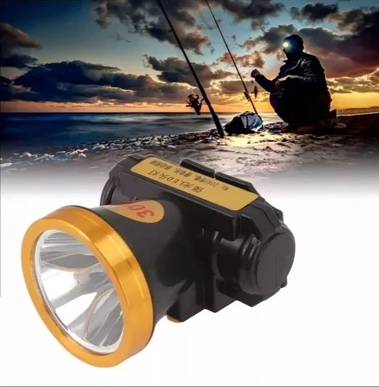 Foco Caza Led Lampara Minera Recargable Portatil-2