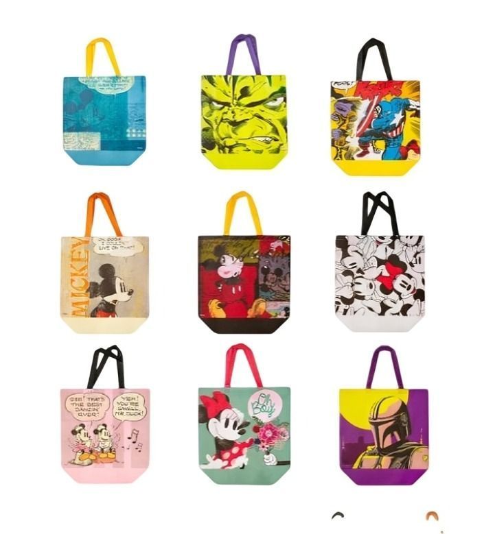  Set de 3 Bolsas Disney  Impermeable 45x48cm-1
