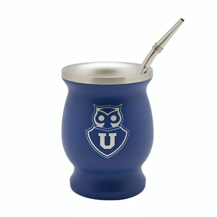 Mug Mate Con Bombilla Clasico 200ml Universidad de Chile