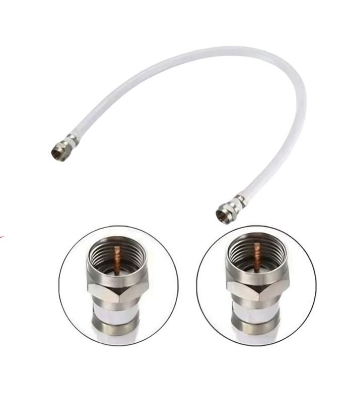 Rollo Coaxial RG-6 20m con Terminales Blanco-1