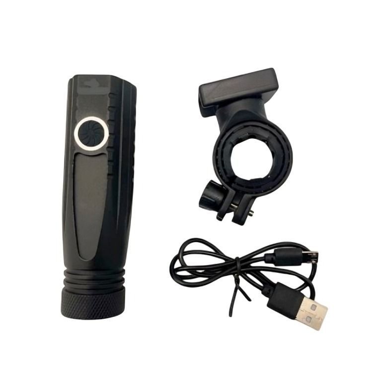 LUZ BICI DELANTERA 1 LED ALUMINIO MOD X-Q71 USB-1