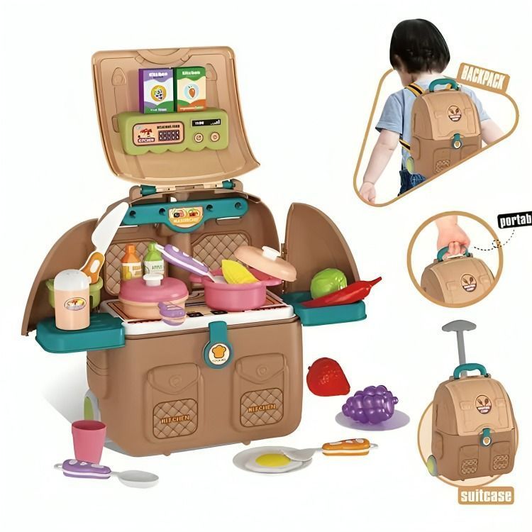 Mochila Nueva 4 En 1 Set Cocina 38cm-2