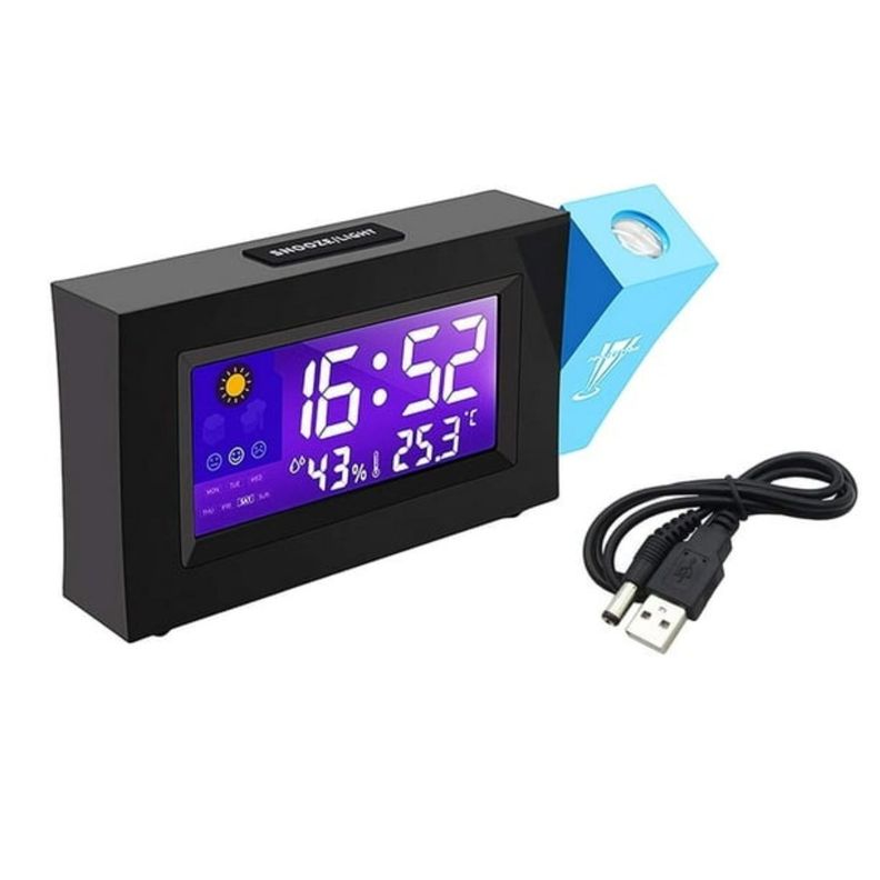 RELOJ DESPERTADOR DIGITAL PANTALLA LED RELOJ DE PROYECCIÓN-2