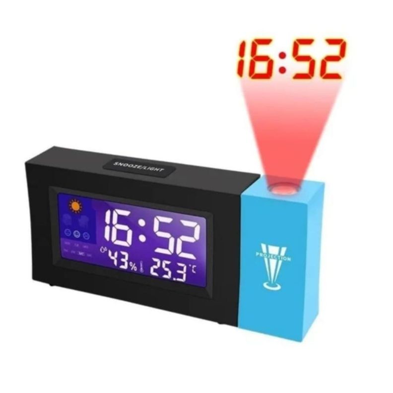 RELOJ DESPERTADOR DIGITAL PANTALLA LED RELOJ DE PROYECCIÓN-4