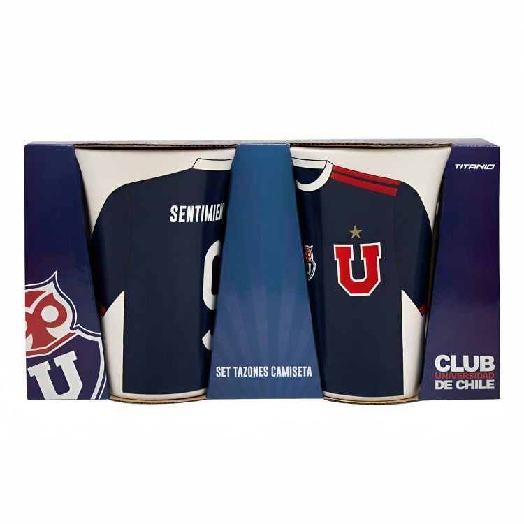 SET 2 TAZONES 350ML UNIVERSIDAD DE CHILE