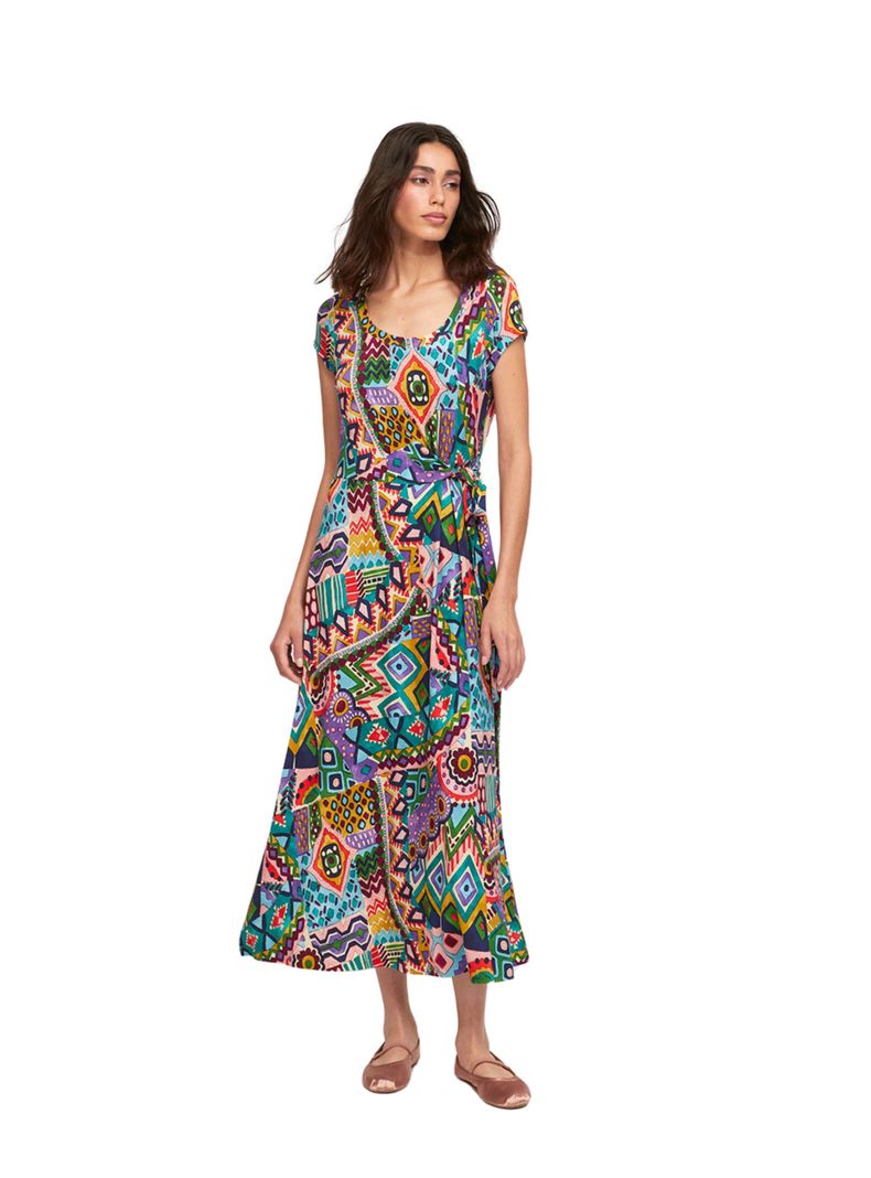 Vestido Aldo Martins Multicolor Nadin-0