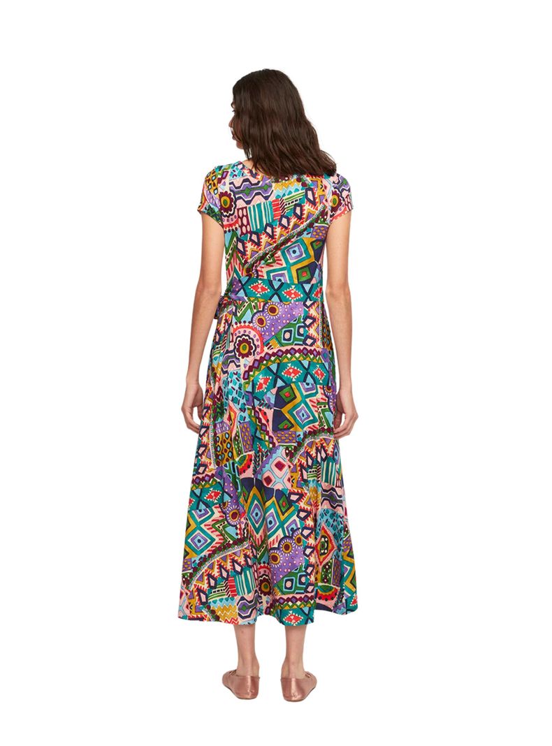 Vestido Aldo Martins Multicolor Nadin-1