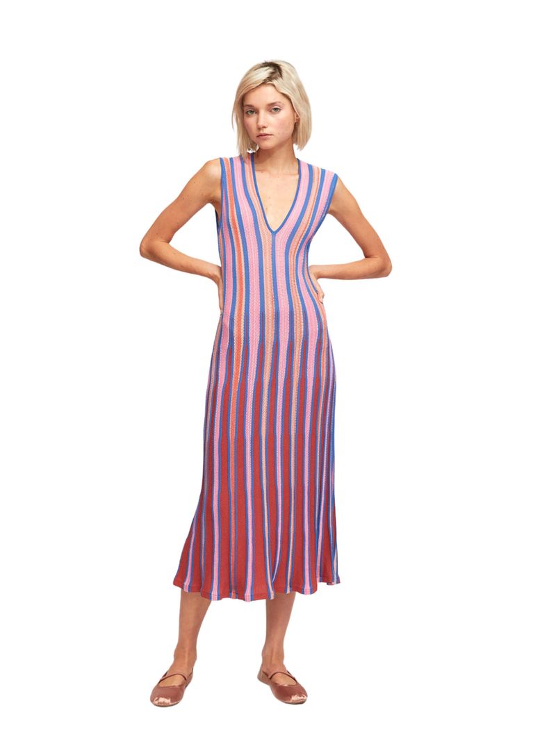 Vestido Aldo Martins Azul Oden-1