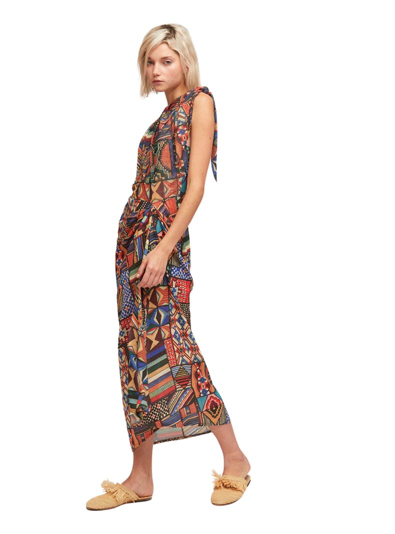 Vestido Aldo Martins Azul Rala-1