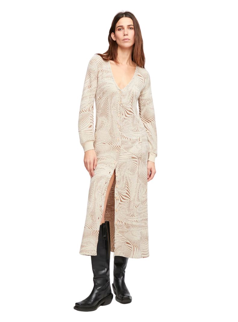 Vestido Aldo Martins Beige Dax-0