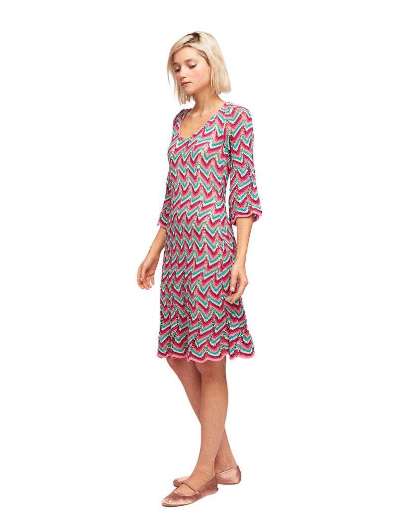 Vestido Aldo Martins Morado Risco-1