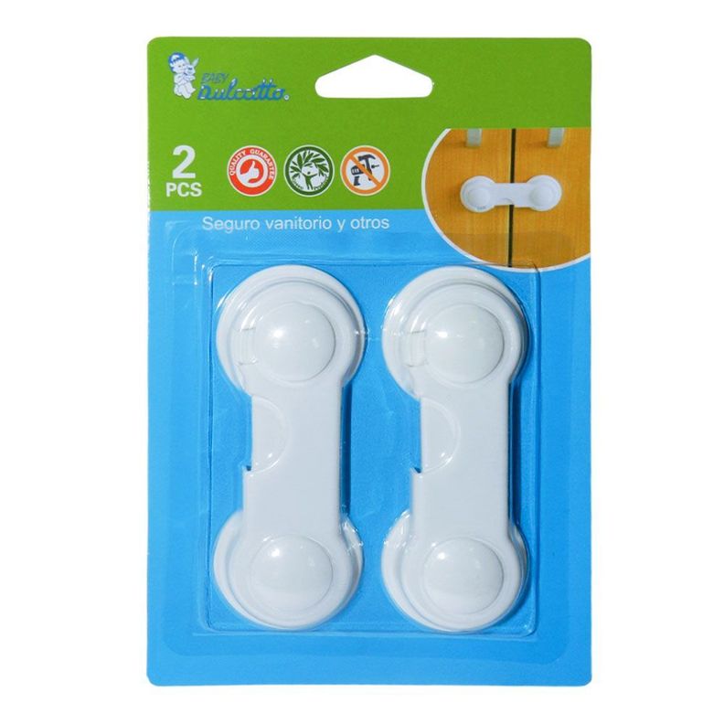 Seguro Puertas Bebé Multiuso Baby Dulccitto 2 Unidades-1