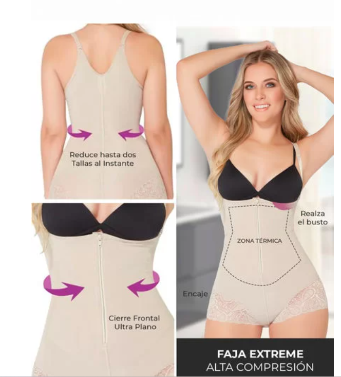 Faja Body Colombiana Alta Compresión Reduce Tallas-2
