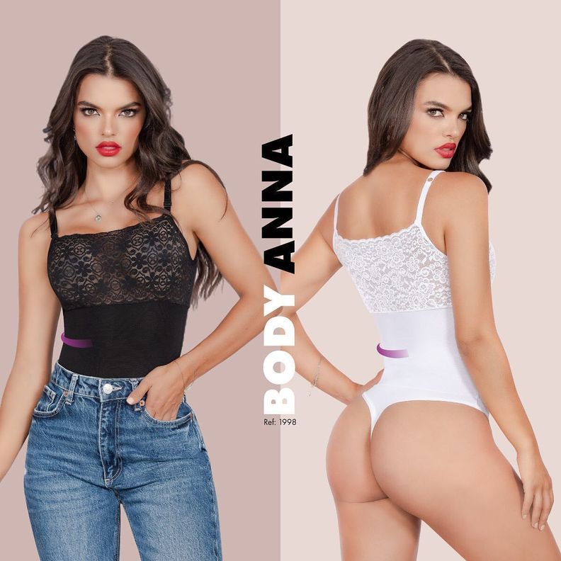 Body Colaless Colombiano De Alta Compresión Encaje-1