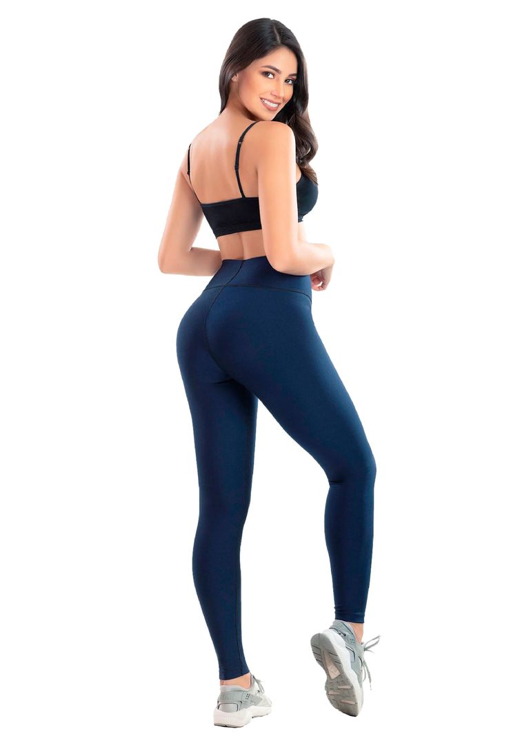 Calza colombiana tipo leggins con fajón -1
