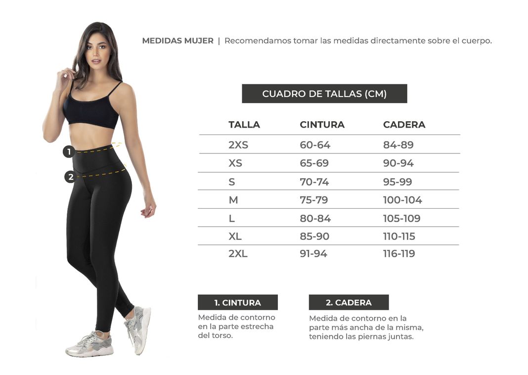 Calza colombiana tipo leggins con fajón -2
