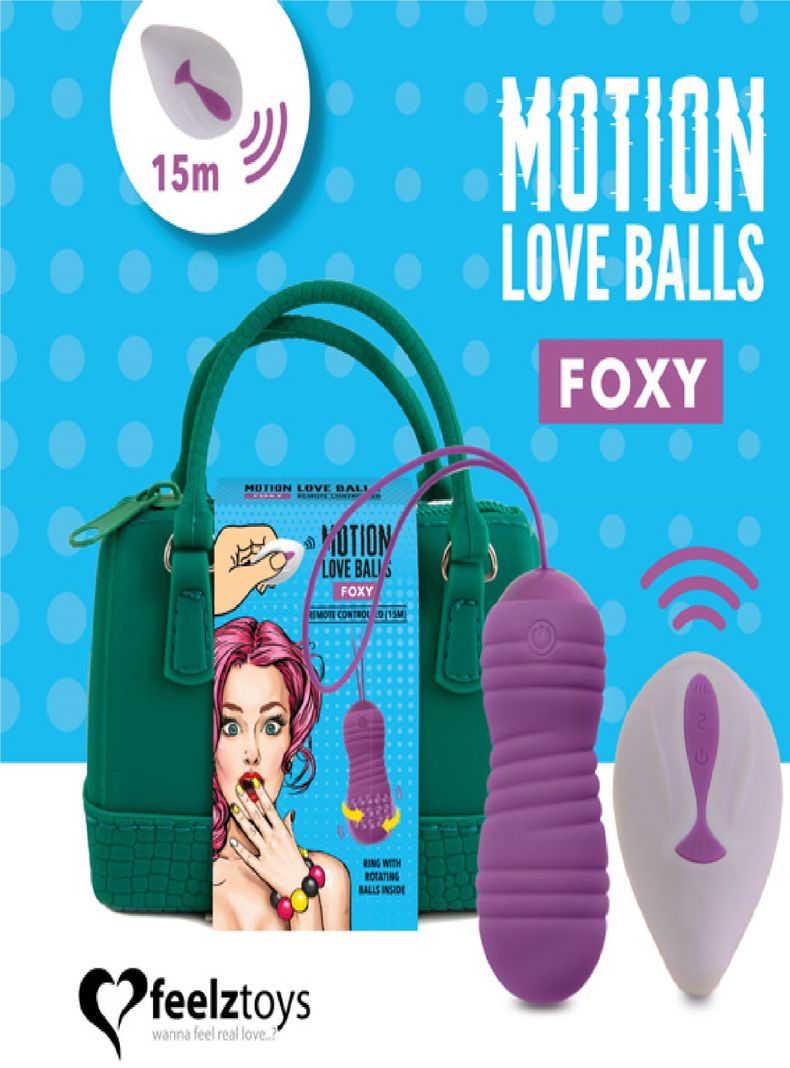 Bolita Vibradora Motion Love Balls FOXY c / Control Remoto-1