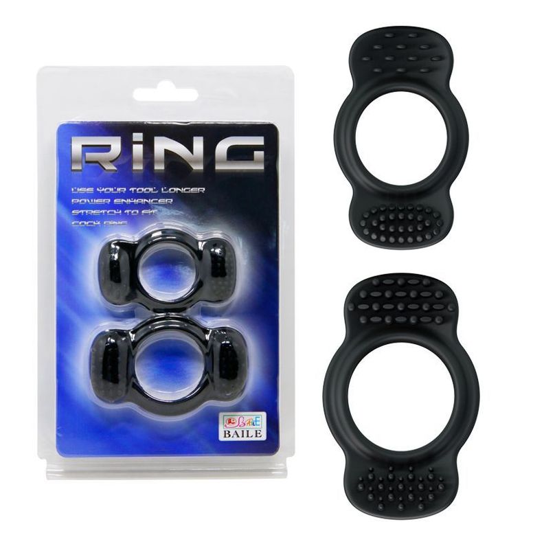 Anillo Ring Duo Negro-1
