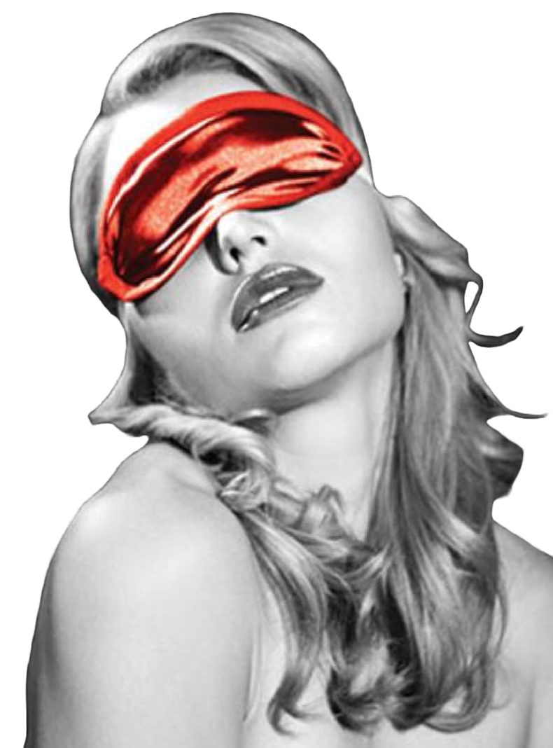 Antifaz de Satin Rojo-0