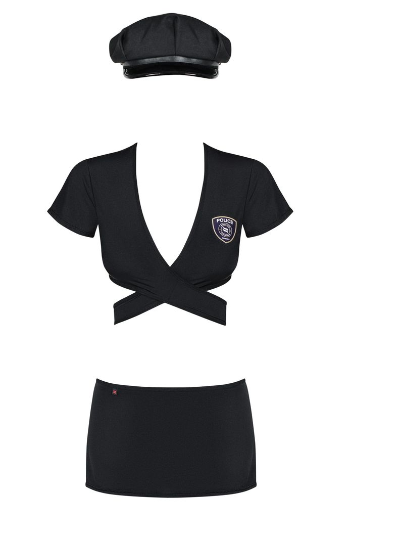 Disfraz Mujer Policía Negro Obsessive S/M-2