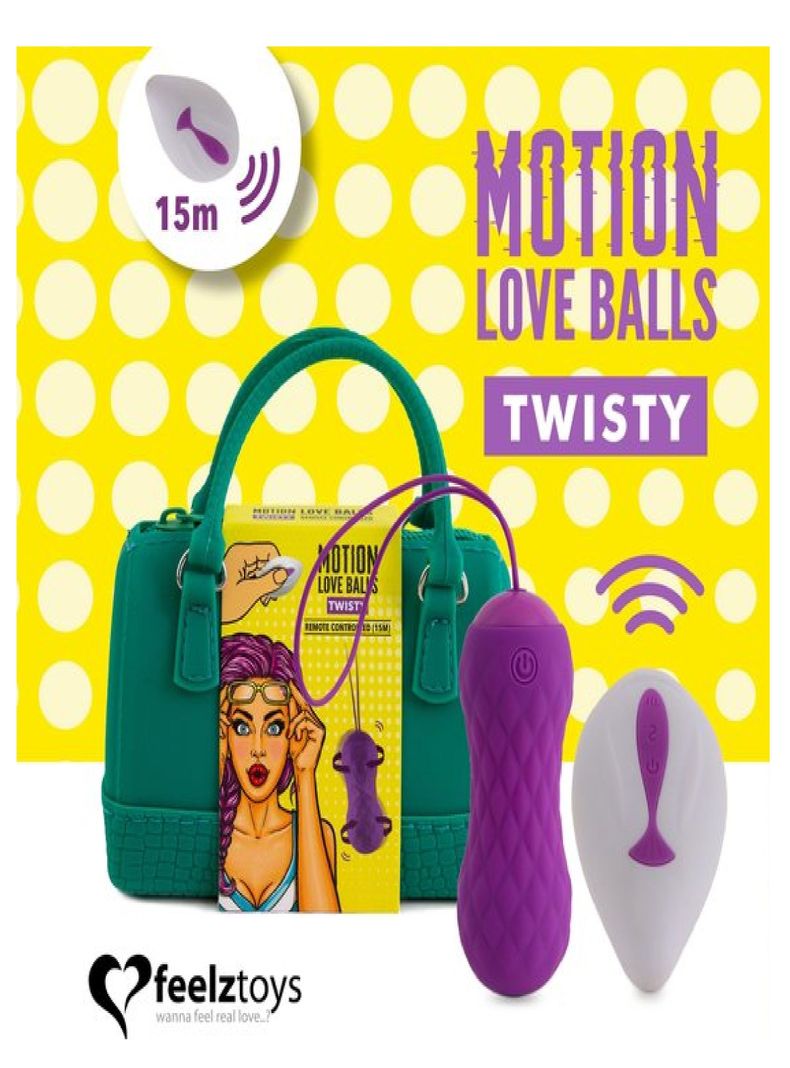 Bolita Vibradora Motion Love Balls  TWISTY c/ control remoto-1