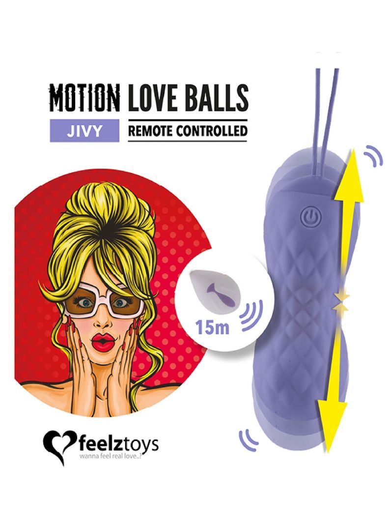 Bolita Vibradora Motion Love Balls  JIVY c/ control remoto-2