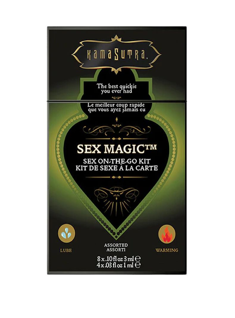 Set 12 Sachets Kama Sutra Lubricante + Intensificador Cálido "Sex Magic"-0