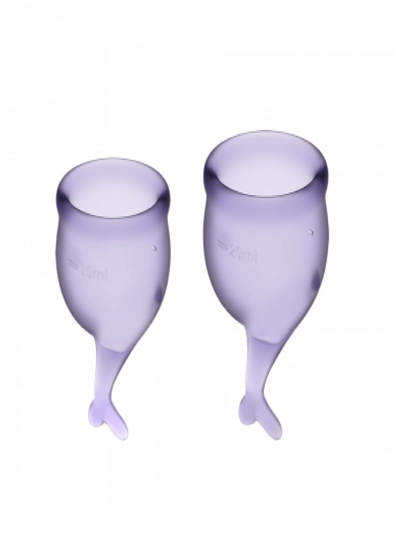Set de 2 copas menstruales Satisfyer Feel Secure-1