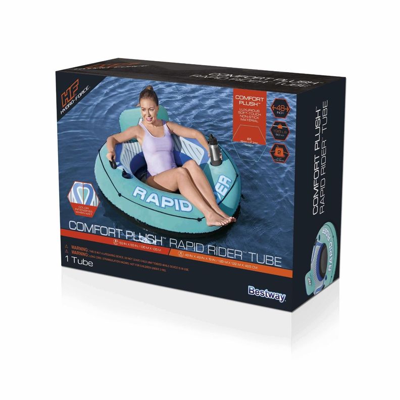 Flotador Hydro-Force™ Comfort Plush Rapid 1 Persona 1.35M-1