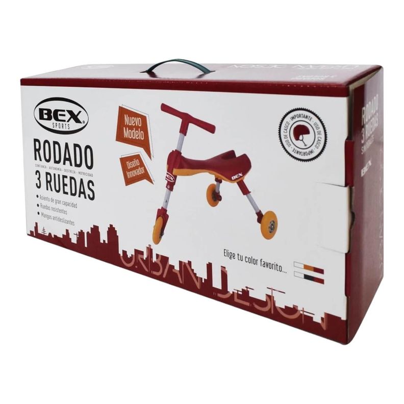 Triciclo Aprendizaje Plegable Sin Pedales Rosado Bex-2