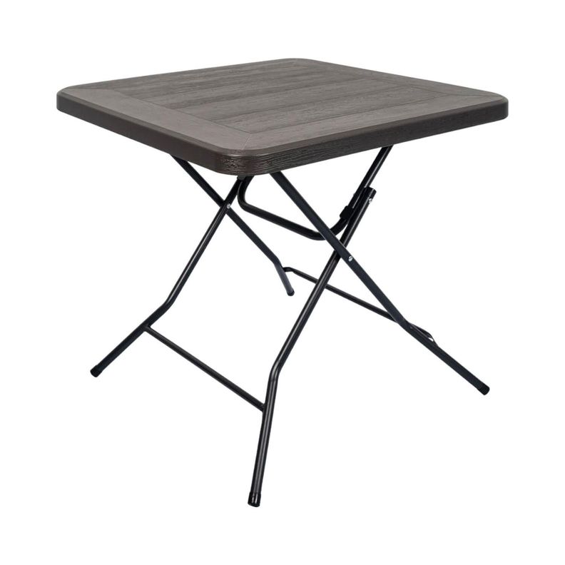 Mesa Plegable Cuadrada 80x74 Cms Gris Northwest-0